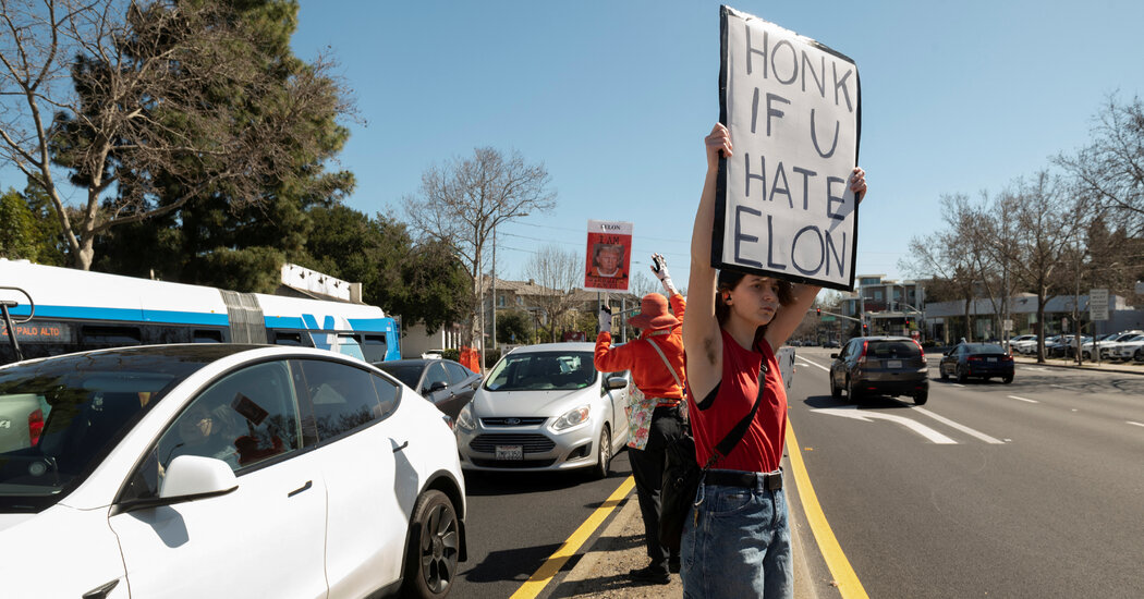Tesla’s Stock Plummets Amid Political and Sales Challenges