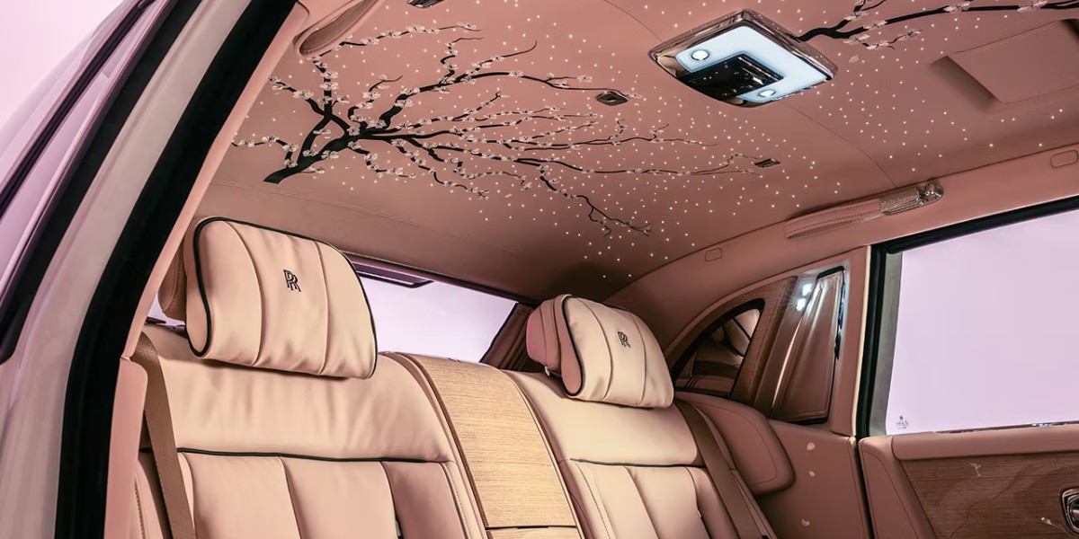 The Rolls-Royce Phantom Cherry Blossom is a rolling work of art