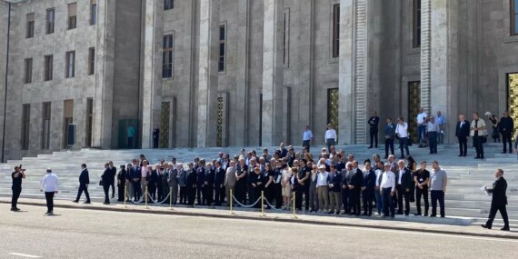 State ceremony held at TBMM for former Republican Senate member Metin Somuncu