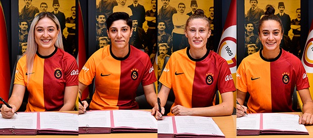Galatasaray Kadın Futbol Takımımızda 4 imza birden! - GALATASARAY.ORG
