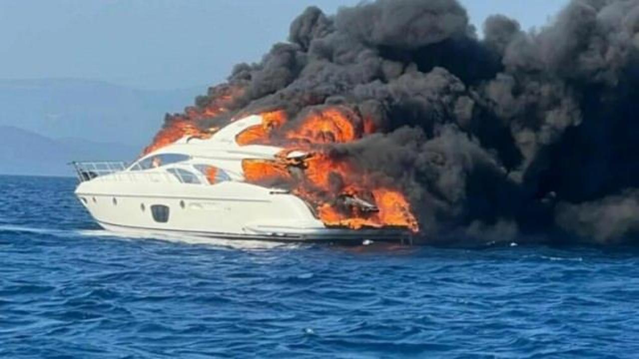 Lüks tekne alev alev yanmıştı: Sahibi ünlü iş insanı çıktı! - Haber 7 GÜNCEL