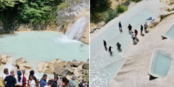 Göksu Travertines, Mavigöl Giresun, Türkiye Tourism