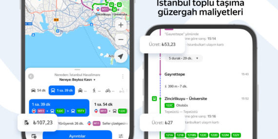 İstanbul transit fare details now available on Yandex apps