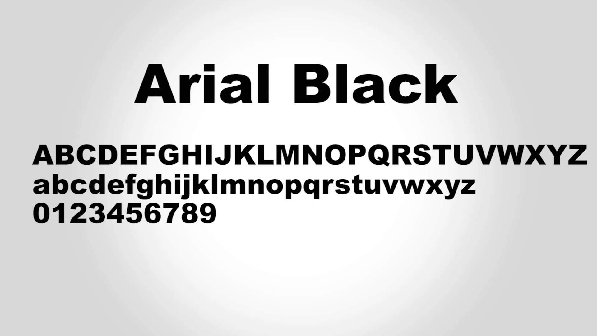 Arial Black font - Font Tr