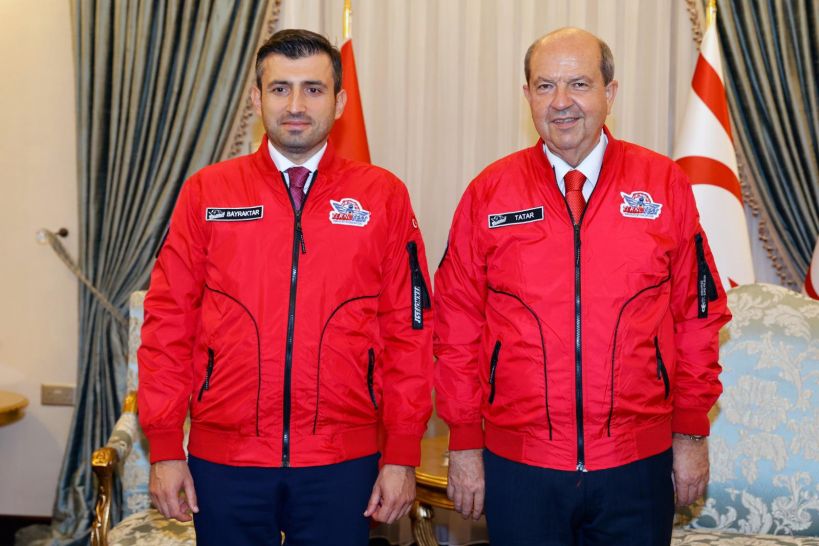 KKTC Cumhurbaşkanlığı - Cumhurbaşkanı Ersin Tatar, Türkiye Teknoloji Takımı  Mütevelli Heyeti Başkanı Selçuk Bayraktar'ı kabul etti